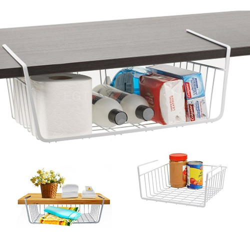 Organizador Canastilla Para Muebles Multiuso Color Blanco