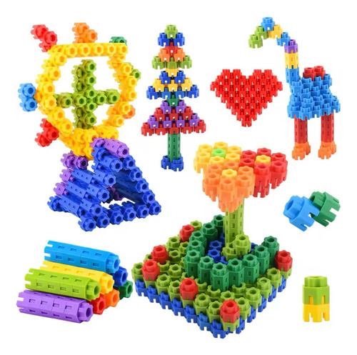 Juguetes Didácticos Para Ensamblar 2 Bolsas Colores Kit 2