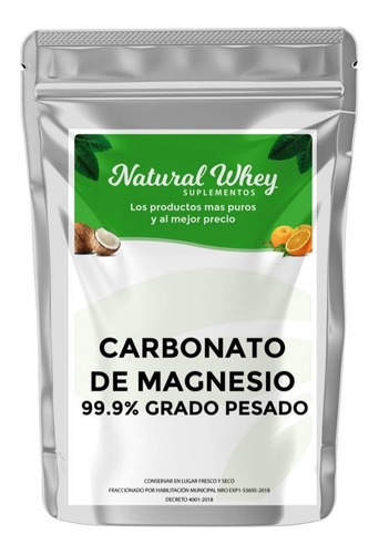 Carbonato De Magnesio Puro Pesado 250 Gr Usp Alemán