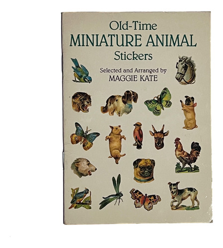 Libro Stickers Old-time Miniature Animal Maggie Kate