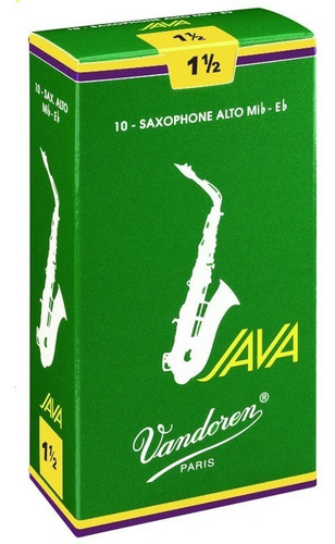 Palheta Sax Saxofone Alto Mib Eb Vandoren Java Paris 1 1/2