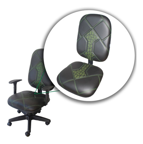 Imagem 2 de 3 de Cadeira Gamer Spectro Efx Braço Regulável Modelo Presidente