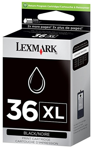 Lexmark # 36 Cartucho De Impresión Xl Negro De Alto Rendimie