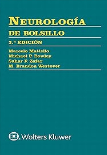 Neurología De Bolsillo, De M. Brandon Westover. Editorial Wolters Kluwer, Tapa Blanda En Español, 2022