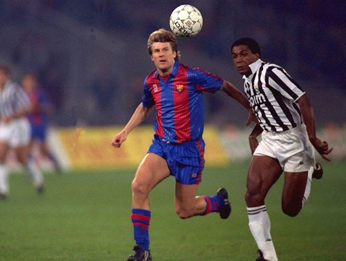 Camiseta Barcelona España Meyba 1991 1992 Champions League L (Usado)