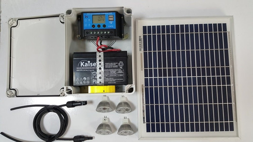 Imagen 1 de 4 de Iluminación Solar 3 Horas De Autonomía 4 Focos