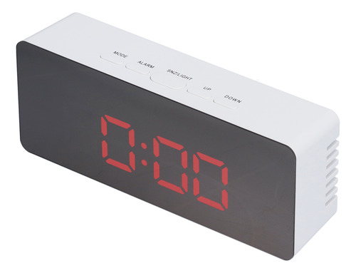Reloj Digital De Reloj De Despertador De Espejo Led Con Modo