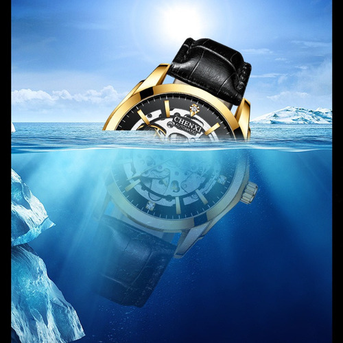Reloj Mecánico De Cuero Chenxi Tourbillon Para Hombre