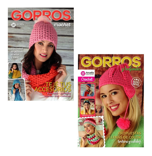 Revistas Tejido Crochet Gorros Bufandas Accesorios Pack De 2