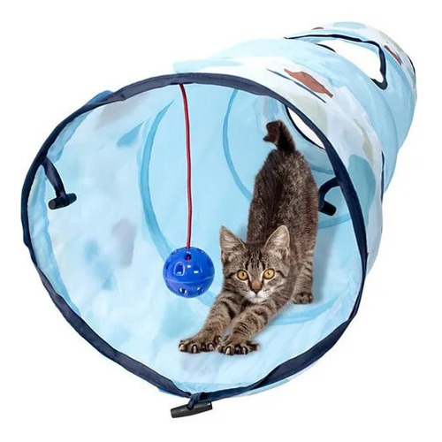 Tunel Para Gatos Rascals Con Juguete Colgante Interactivo