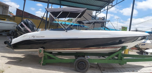 Lancha 18 Pés Rs 180 Com Motor Mercury 100 Hp 4 Tempos 0km