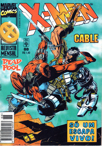 X-men N° 88 - 84 Páginas Em Português - Editora Abril - Formato 13,5 X 19 - Capa Mole - 1996 - Bonellihq Cx01 Mar24