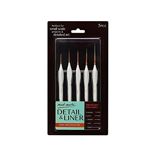 Liner Brush Set For Painting, 5 Piece Detailed Art Brus...