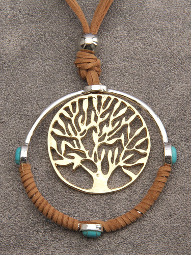 Joymiao Collar De Cuero Bohemio Collar Con Colgante De Cuero