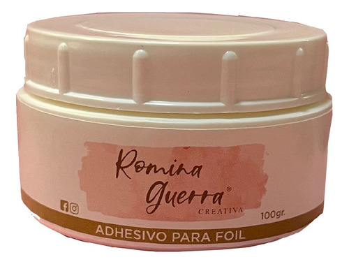 Adhesivo Base Textil Para Foil Y Glitter 100gr Romina Guerra