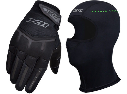 Luva Moto Motoboy X11 Fit X Bike Moto + Balaclava A Vista Tamanho M