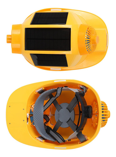 Casco Duro Con Ventilador Solar, Casco Doble, Ligero, De Seg