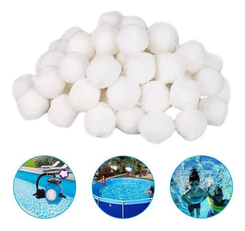 Bolas De Filtro De Piscina Blanca A La Arena Para 700g