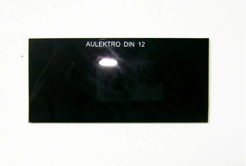 Vidrio Din 12 Careta Soldar 10.7cms 5cms X 3mm Aulektro 