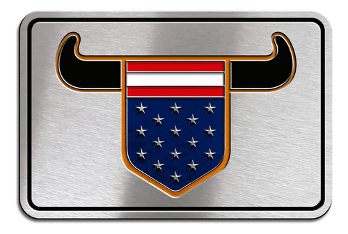 Emblema Plaqueta Em Aço Inox Resistol Texas Cowboy Chápeu