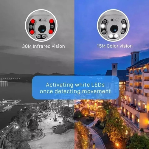 Imagen 10 de 10 de Cámara Ip Exterior Inalambrica Infrarrojo Wifi Fullhd Pro 5g