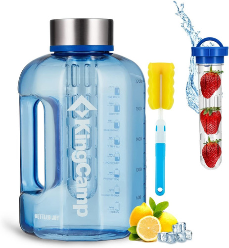 Botella De Agua Con Infusor De Frutas De 88 Oz Con Marc...