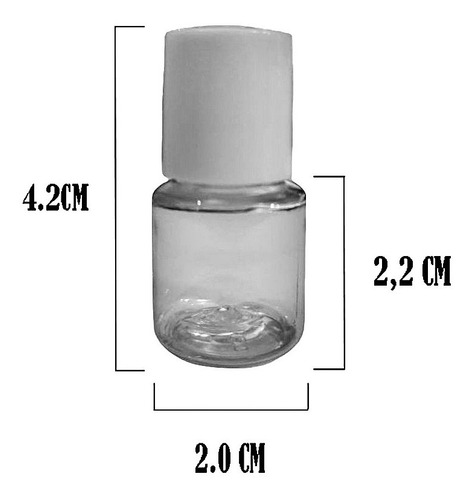 60 Envase Botella Chica 5 Ml Gel, Esencias, Muestras!
