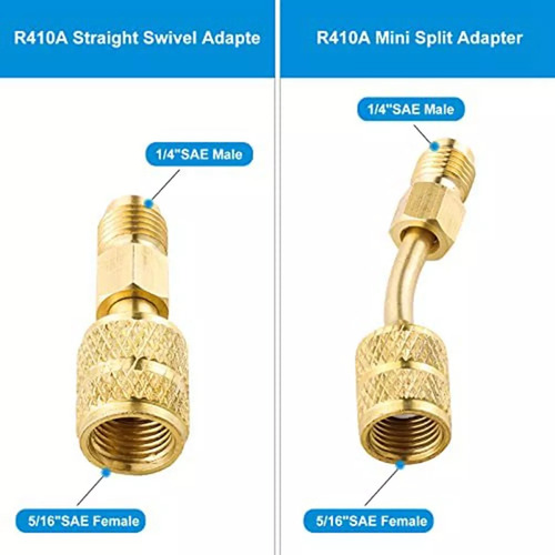 Adaptadores Divididos R410a, Conector De Porta A Vácuo