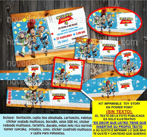 Kit Imprimible Toy Story Sin Texto Promo 2x1