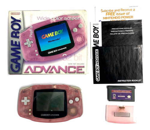 Game Boy Advance Fuchsia Completa En Caja + Juego De Regalo