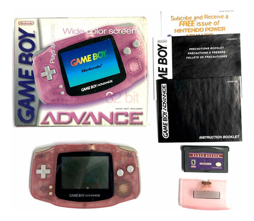 Game Boy Advance Fuchsia Completa En Caja + Juego De Regalo (Usado)