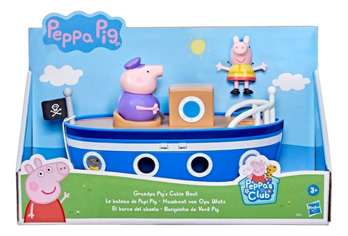 Set De Muñecos Hasbro Peppa Pig El Barco Del Abuelo +3