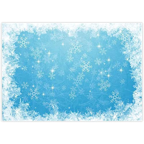 Allenjoy 7x5ft Ice Blue Winter Backdrop For Studio 5788e