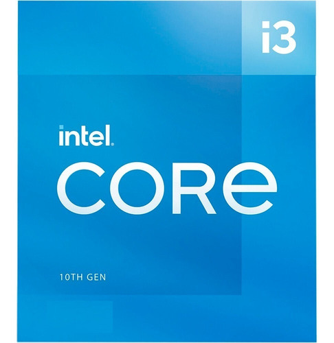 Procesador gamer Intel Core i3-10105 BX8070110105 de 4 núcleos y 4.4GHz de frecuencia con gráfica integrada