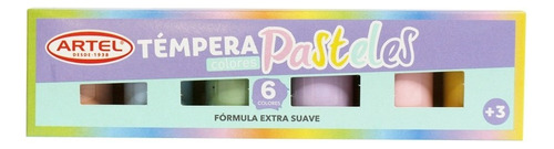 Tempera Pastel 6 Colores Artel