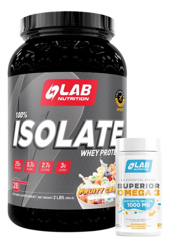 100% Isolate Whey Protein 2lb + Omega 3 Krill