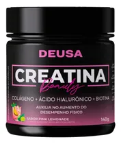 Comprar Creatina Beauty Deusa - Efeitos Da Creatina No Corpo Feminino Creatina - Com Colágeno Verisol, Ácido Hialurônico, Vitaminas e Minerais - Sabor Pink Lemonade 140g