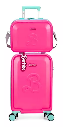 Mala de Viagem Bordo Infantil 360 Barbie Mattel Senha Luxcel