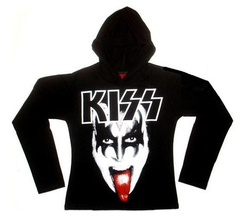 Kiss Gene Simmons Polo Mujer Capucha Small [rockoutlet]