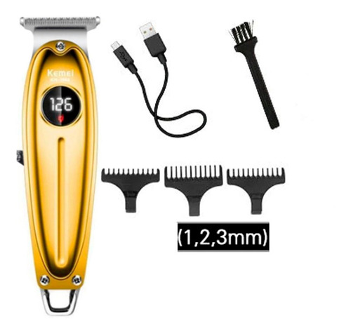 Imagem 5 de 5 de Kit 2 Maquina De Cabelo E Corte Kemei 1968 + 1948 Acabamento