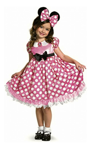 Minnie Mouse Clubhouse Glow In The Dark Costume, Pink/white, Color Pink/white