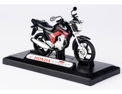 California Toys. Moto/quadriciclo Em Miniatura Cg Titan 2014 1:18 Preto