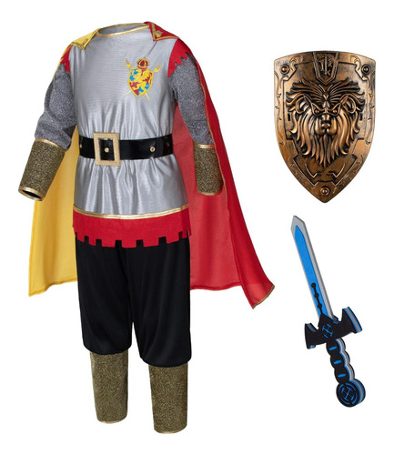 Disfraz Renacentista De Caballero Romano Medieval Para Niños