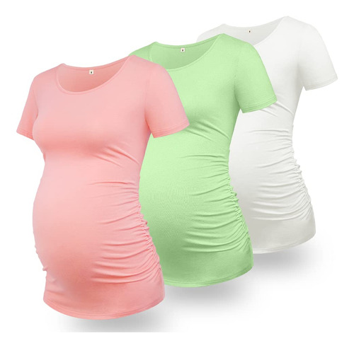 Glamix Camisas De Maternidad Para Mujer, Camisetas De Manga