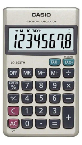 Calculadora Casio De Bolsillo Lc-403tv De 8 Dígitos