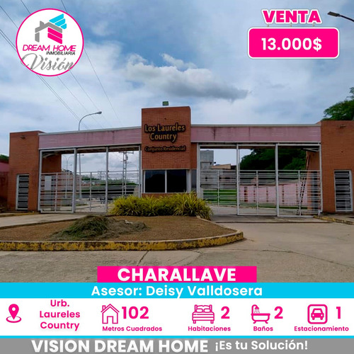 En Venta Townhouse En Carretera Charallave Ocumare,  Urb Laureles Country A 10 Minutos Del Centro De Charallave 