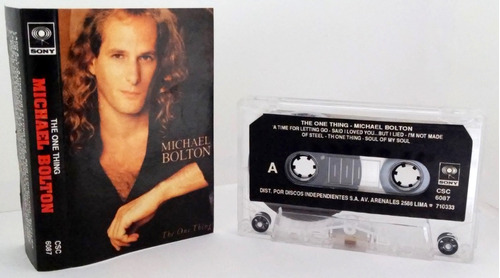 Casete Michael Bolton - The One Thing 1993