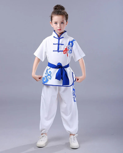 Camisa De Wushu Uniform Para Niños, Camisa De Kung-fu, Traje