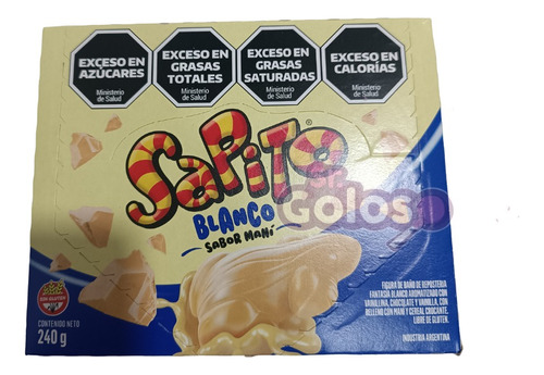 Sapito Chocolate Blanco Sabor Mani Edicion Limitada X 24u