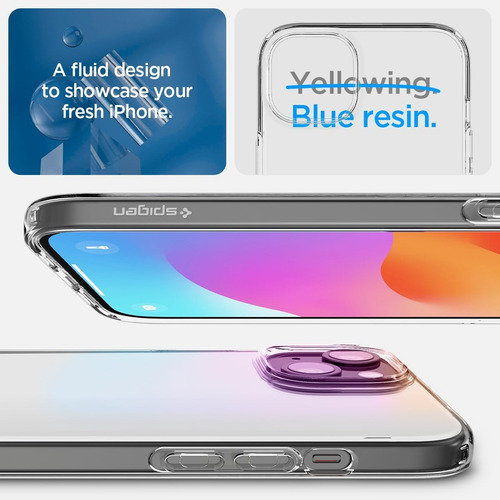 Capa Case Original Spigen Liquid Crystal Para iPhone 15 Plus